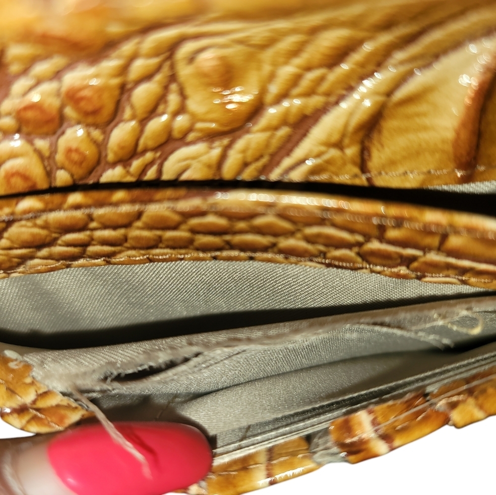 Brahmin Shayna Cactus Ombre Melbourne Crossbody bag and wallet - Picture 6 of 6